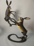 Miniature boxing hares