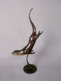 Small swimming otter